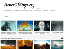 Tablet Screenshot of honorofkings.org